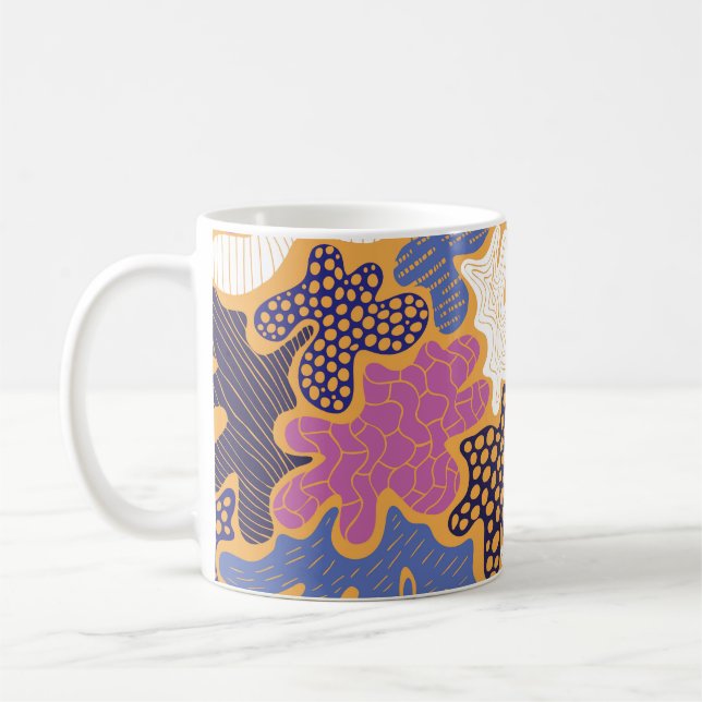 Winter Mulled Wine: Mixed Media Kaffeetasse (Links)