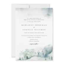 Winter Mystère I Formal Wedding Einladung