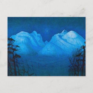 Winter Nacht in den Bergen von Harald Sohlberg  Postkarte