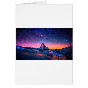 Winter-Nachthohe Spitze