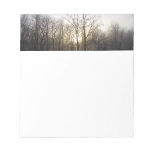 Winter-Nebel-Sonnenaufgang-Naturfotografie Notizblock