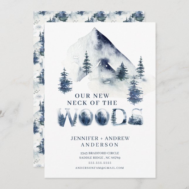 Winter New Neck of the Woods Moving Ankündigung (Vorne/Hinten)