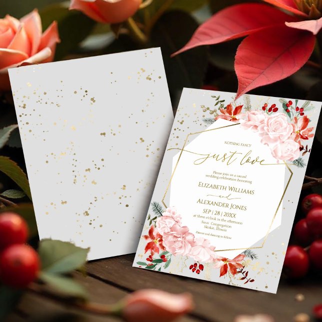 Winter Nichts Extravagant nur Liebe Hochzeitseinla (Von Creator hochgeladen)