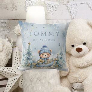 Winter Niedlich Bear Forest Baby Duschgeschenk Kissen
