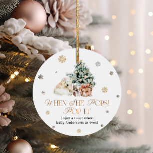 Winter Niedlicher Bären Pop, wenn sie Pop Baby Dus Geschenkanhänger