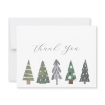 Winter Nordische Weihnachtsbäume Vielen Dank, dass