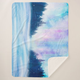 Winter-Nordlicht Sherpadecke