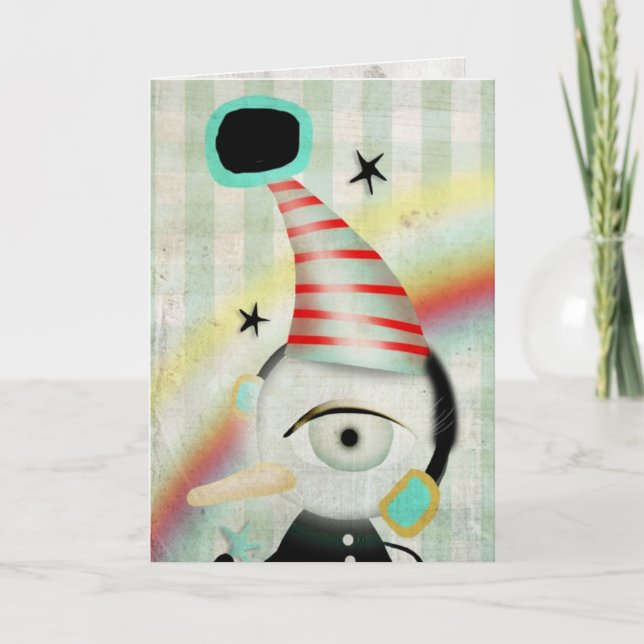 Winter North Pinguin Card Feiertagskarte (Vorderseite)