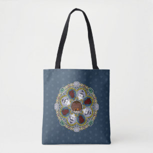 Winter Nouveau All-Over-Print-Tasche