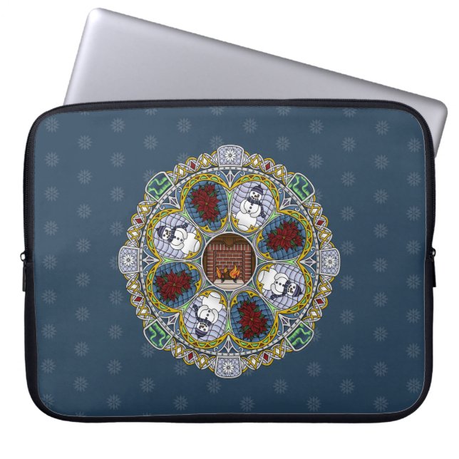Winter Nouveau Laptop Sleeve (Vorderseite)