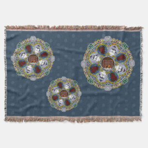 Winter Nouveau Throw Blanket Decke