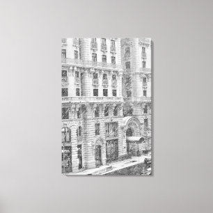 Winter-NYC-Upper-West-Side-Fotografie auf Leinwand
