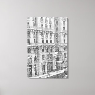 Winter NYC Upper West Side Photography on Canvas Leinwanddruck