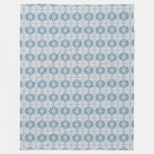 Winter-Ogee-Muster-Flanelldecke Fleecedecke (Vorderseite)