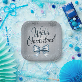 Winter Onderland Boys 1. Geburtstagsfeier Pappteller