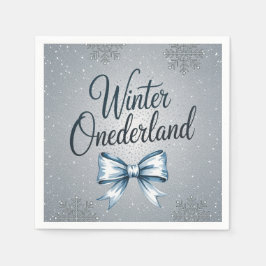 Winter Onderland Boys 1. Geburtstagsfeier Serviette