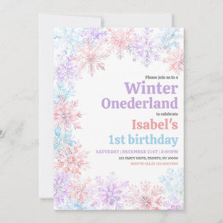 Winter Onderland Geburtstag Einladung