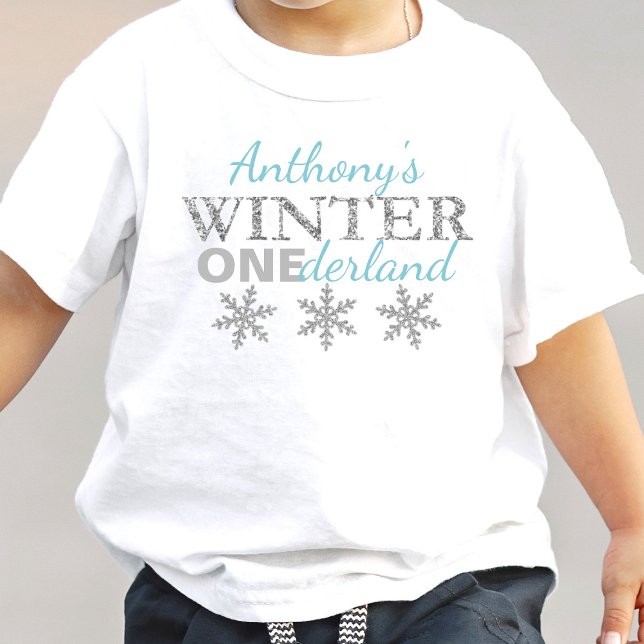Winter ONEderland 1. Geburtstag Baby T-shirt (Von Creator hochgeladen)