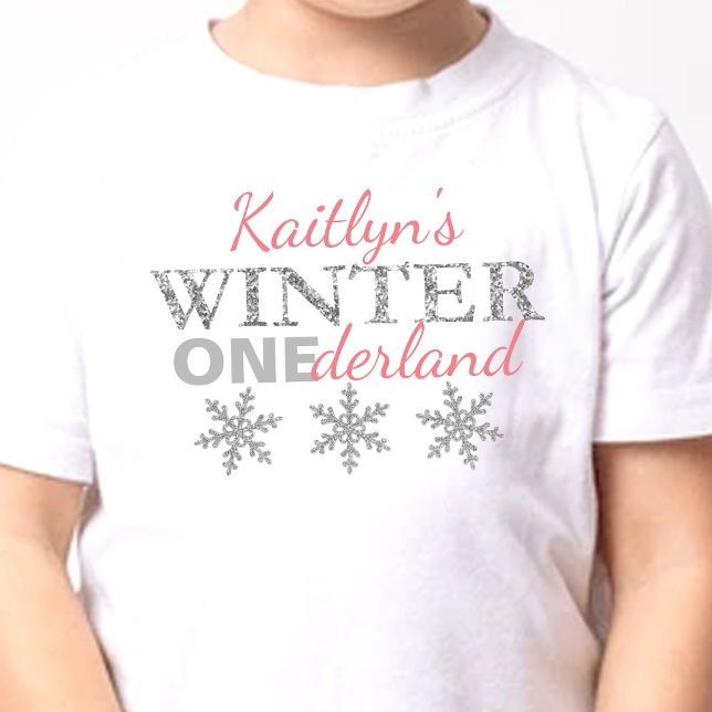 Winter ONEderland 1. Geburtstag Baby T-shirt (Von Creator hochgeladen)