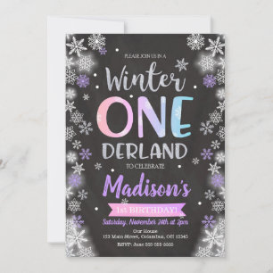Winter ONEderland 1. Geburtstag Einladung