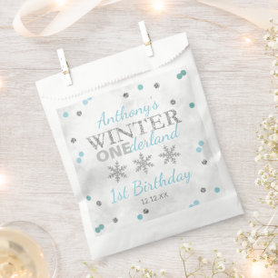 Winter ONEderland 1. Geburtstag Geschenktütchen