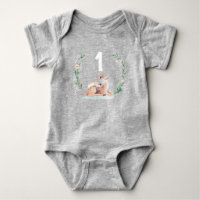 Winter Onederland 1. Geburtstag Hirsch Shirt Rompe