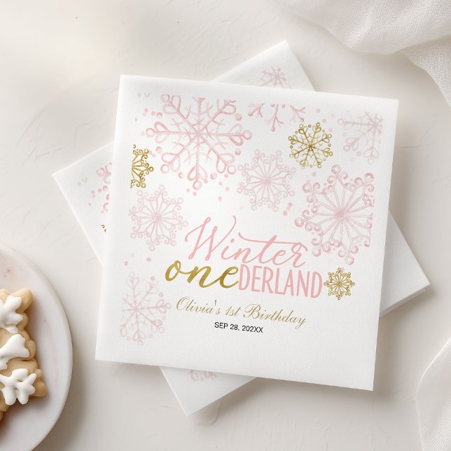 Winter Onederland 1. Geburtstag  Serviette (Von Creator hochgeladen)