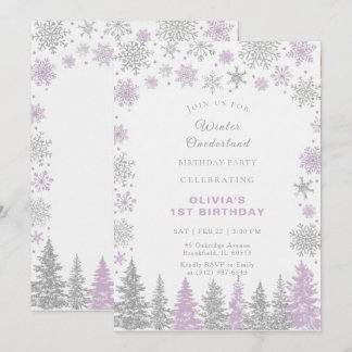 Winter ONEderland 1st Birthday Invitation Editable Einladung