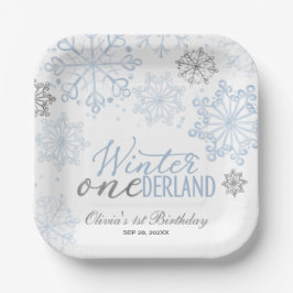 Winter Onederland 1st Birthday  Pappteller