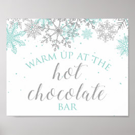 Winter Onederland Aquamarin + Silver Hot Chocolate Poster