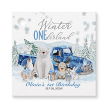 Winter Onederland Arktischer Tier Junge 1. Geburts
