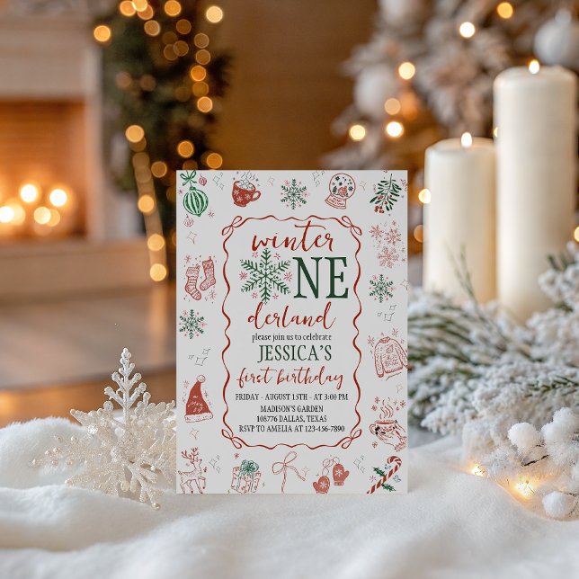 Winter ONEderland Birthday Invite Einladung (Von Creator hochgeladen)