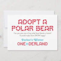 Winter ONEderland Birthday Polar Bear Gefälligkeit