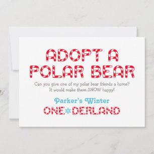Winter ONEderland Birthday Polar Bear Gefälligkeit