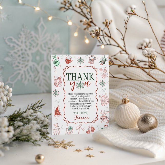Winter ONEderland Dankeskarten Einladung (Von Creator hochgeladen)