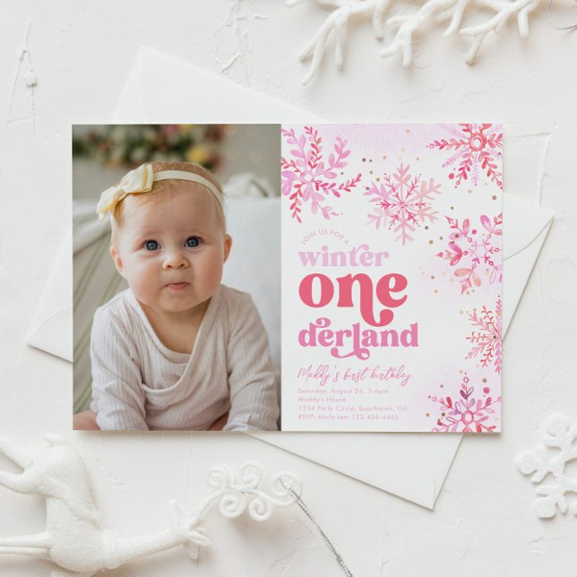 Winter Onederland Einladung zum Geburtstag (Von Creator hochgeladen)