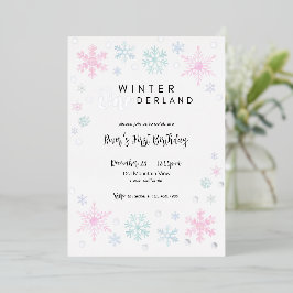 Winter ONEderland Erster Geburtstag Einladung