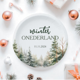 Winter Onederland Erster Geburtstag Pappteller