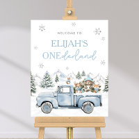 Winter Onederland Erstes Geburtstag Begrüßungszeic