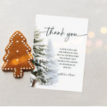 Winter Onederland Geburtstag Danke Karte<br><div class="desc">Eine Winter Onederland Birthday Dankeschön-Karte ist ein durchdachter Weg, um Freunden und Familie, die den ersten Geburtstag Ihres Kindes in einem Winterwunderland-Thema feierten, Ihre Dankbarkeit auszudrücken. Diese Karte enthält typischerweise Elemente, die mit dem Winter und den ersten Geburtstagen in Verbindung stehen, wie Schneeflocken, Kiefernbäume und ein "Winter Onederland"-Thema. Sie können...</div>