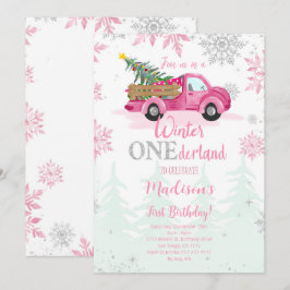 Winter ONEderland Geburtstag Einladung
