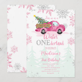 Winter ONEderland Geburtstag Einladung