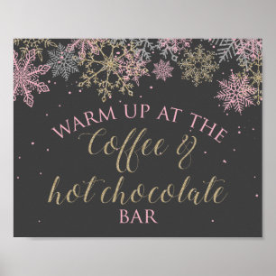 Winter Onederland Kaffee- und Heiße-Schokolade-Sch Poster