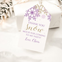 Winter Onederland Lila Goldene Schneeflocke