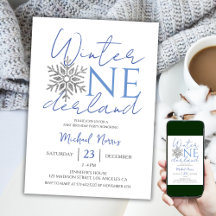 Winter ONEderland | Minimalistischer Junge 1. Gebu