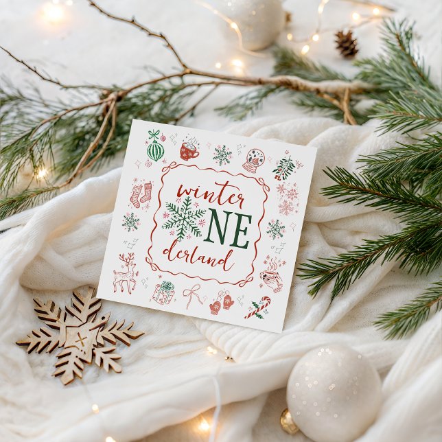Winter ONEderland-Party-Serviette Serviette (Von Creator hochgeladen)