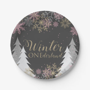 Winter Onederland Party Teller erster Geburtstag