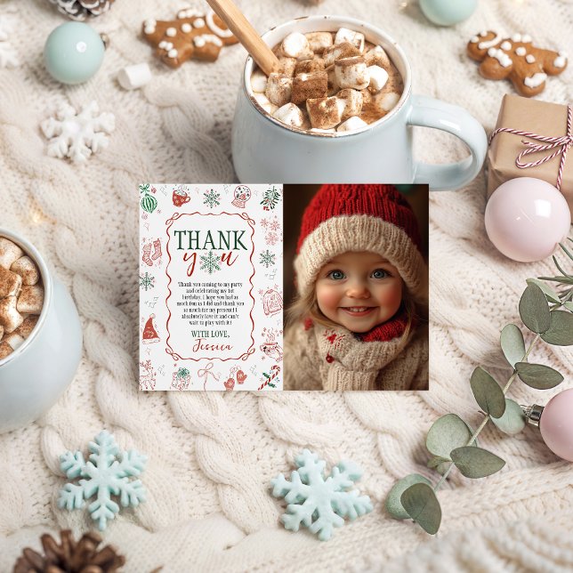 Winter ONEderland Photo Thank You Einladung (Von Creator hochgeladen)