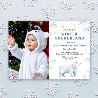 Winter Onederland Polar Bear 1. Geburtstag