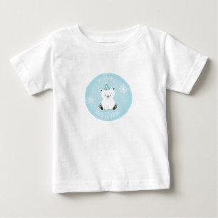 Winter Onederland Polar Bear Blue Erster Geburtsta Baby T-shirt
